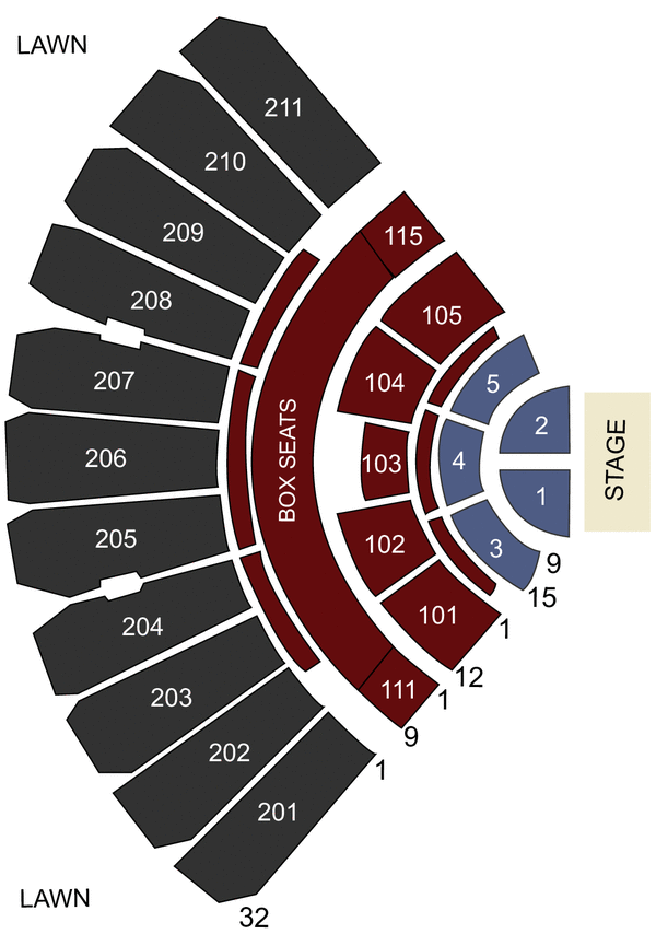 White River Amphitheatre, Auburn, WA Seating Chart & Stage Seattle